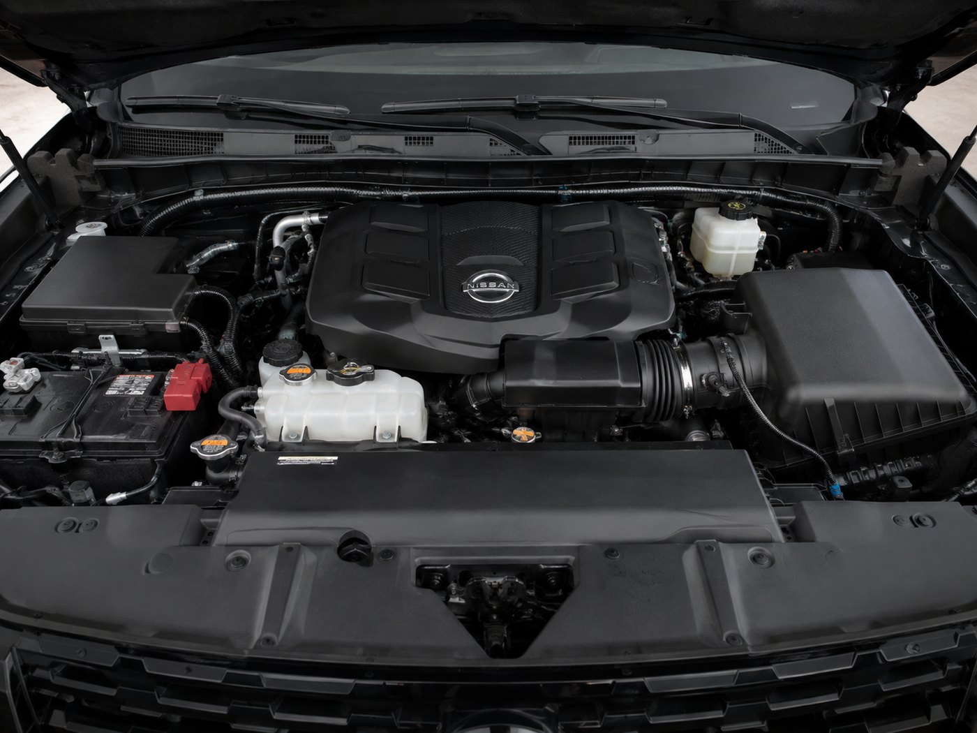 Nissan Armada engine compartment
